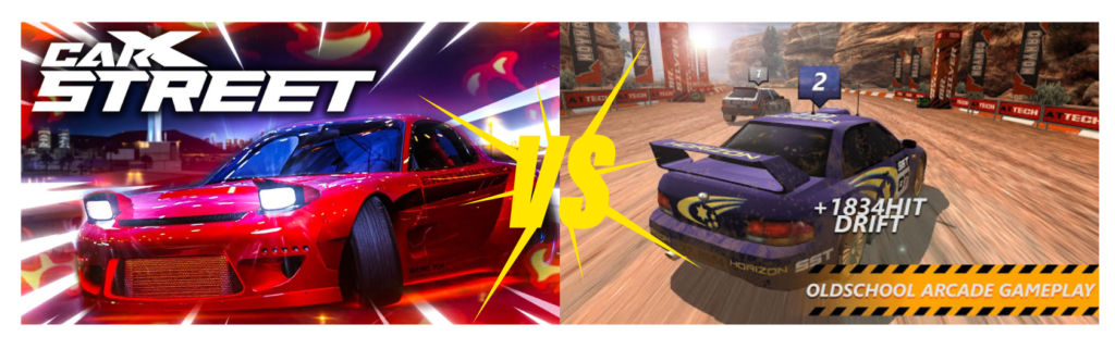 CarX Street vs Rally Racer Dirt